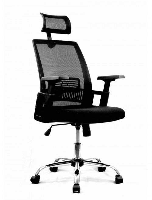 Mesh Office Chair Black Alpha Computer Chair BCM/F816/BK by Eliza Tinsley - enlarged view