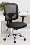 Mesh Office Chair Black Crusader Designer Armchair BCM/S550/BK by Eliza Tinsley - enlarged view