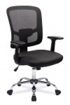 Mesh Office Chair Black Crusader Designer Armchair BCM/S550/BK by Eliza Tinsley - enlarged view