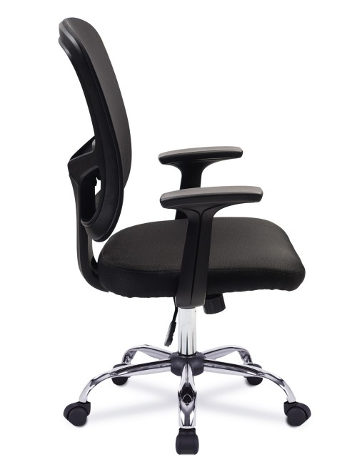 Mesh Office Chair Black Crusader Designer Armchair BCM/S550/BK by Eliza Tinsley - enlarged view