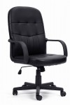 Black Office Chair Orion Bonded Leather Manager Chair BCL/Z2207/BK by Eliza Tinsley - enlarged view