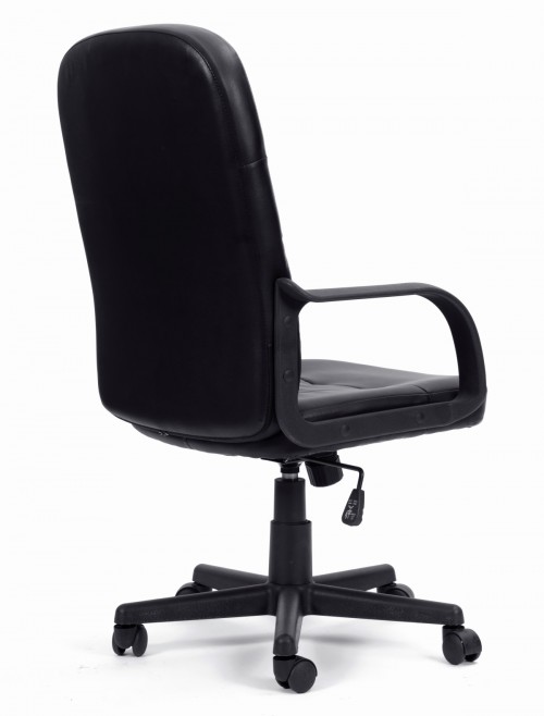 Black Office Chair Orion Bonded Leather Manager Chair BCL/Z2207/BK by Eliza Tinsley - enlarged view