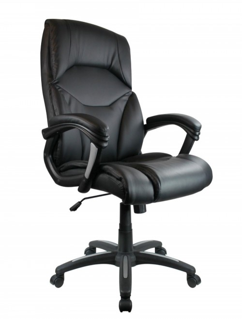 Wellington High Back Executive Office Chair Black BCP/T102/BK - enlarged view