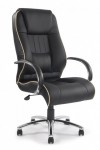 Office Chair Black Leather Faced Dijon Executive Chair DPA9211ATG/LBK by Eliza Tinsley - enlarged view