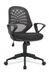 Mesh Office Chair Black Lattice Operators Chair BCM/K116/BK by Eliza Tinsley - enlarged view