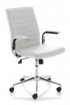 Office Chairs White Bonded Leather Ezra Executive Chair EX000189 by Dynamic - enlarged view