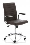 Office Chairs Brown Bonded Leather Ezra Executive Chair EX000190 by Dynamic - enlarged view