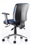 Office Chairs Blue Chiro Medium Back Fabric Operator Chair OP000011 by Dynamic - enlarged view