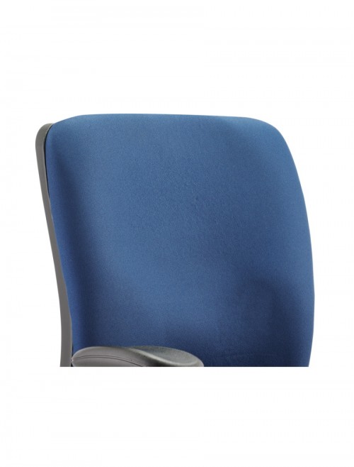 Office Chairs Blue Chiro Medium Back Fabric Operator Chair OP000011 by Dynamic - enlarged view