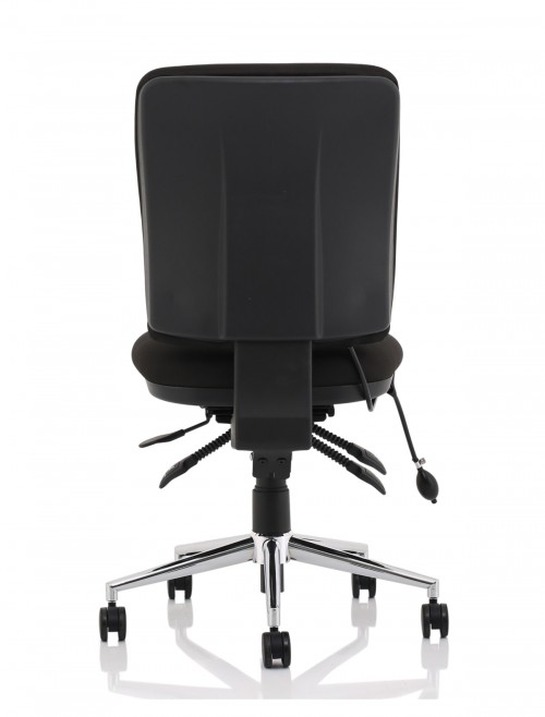 Office Chairs Black Chiro Medium Back Fabric Operator Chair OP000247 by Dynamic - enlarged view