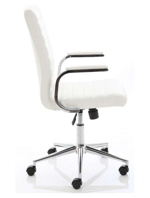 Office Chairs White Bonded Leather Ezra Executive Chair EX000189 by Dynamic - enlarged view