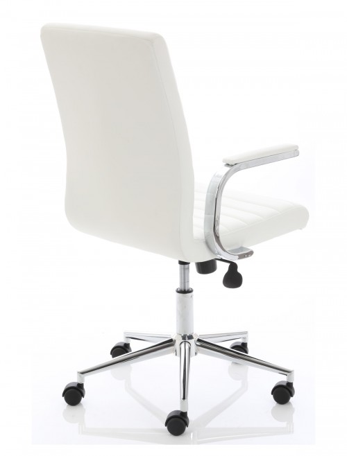 Office Chairs White Bonded Leather Ezra Executive Chair EX000189 by Dynamic - enlarged view