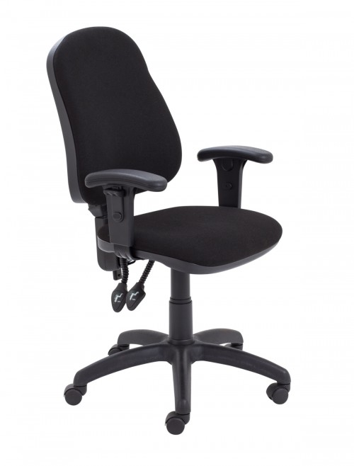 Office Chairs Black Calypso 2 Operator Chair CH2800BLK LITE018 by TC Office - enlarged view