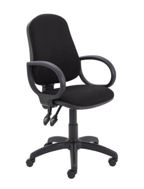 Office Chairs Black Calypso 2 Operator Chair CH2800BLK LITE018 by TC Office - enlarged view