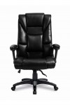 Office Chair Black Leather Effect Titan Executive Chair BCP/G344/BK by Eliza Tinsley - enlarged view