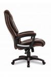 Office Chair Brown Leather Effect Titan Executive Chair BCP/G344/BW by Eliza Tinsley - enlarged view