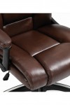 Office Chair Brown Leather Effect Titan Executive Chair BCP/G344/BW by Eliza Tinsley - enlarged view