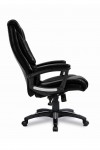 Office Chair Black Leather Effect Titan Executive Chair BCP/G344/BK by Eliza Tinsley - enlarged view