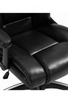 Office Chair Black Leather Effect Titan Executive Chair BCP/G344/BK by Eliza Tinsley - enlarged view