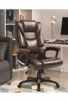 Office Chair Brown Leather Effect Titan Executive Chair BCP/G344/BW by Eliza Tinsley - enlarged view