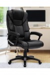 Office Chair Black Leather Effect Titan Executive Chair BCP/G344/BK by Eliza Tinsley - enlarged view