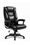 Office Chair Black Leather Effect Titan Executive Chair BCP/G344/BK by Eliza Tinsley - enlarged view