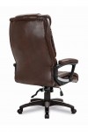 Office Chair Brown Leather Effect Titan Executive Chair BCP/G344/BW by Eliza Tinsley - enlarged view