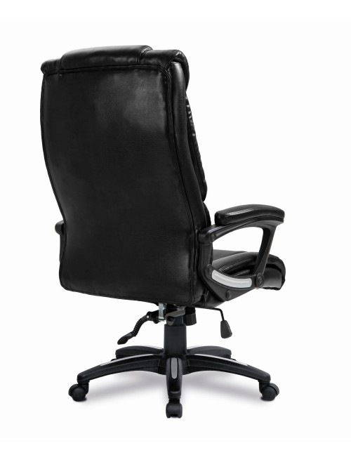 Office Chair Black Leather Effect Titan Executive Chair BCP/G344/BK by Eliza Tinsley - enlarged view