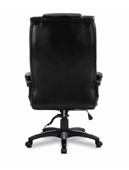 Office Chair Black Leather Effect Titan Executive Chair BCP/G344/BK by Eliza Tinsley - enlarged view