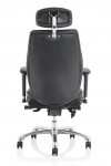 Bonded Leather Office Chair Black Domino 24 Hour Executive Chair PO000065 by Dynamic - enlarged view