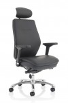 Bonded Leather Office Chair Black Domino 24 Hour Executive Chair PO000065 by Dynamic - enlarged view