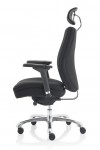 Fabric Office Chair Black Domino 24 Hour Executive Chair PO000066 by Dynamic - enlarged view