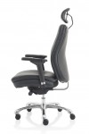 Bonded Leather Office Chair Black Domino 24 Hour Executive Chair PO000065 by Dynamic - enlarged view