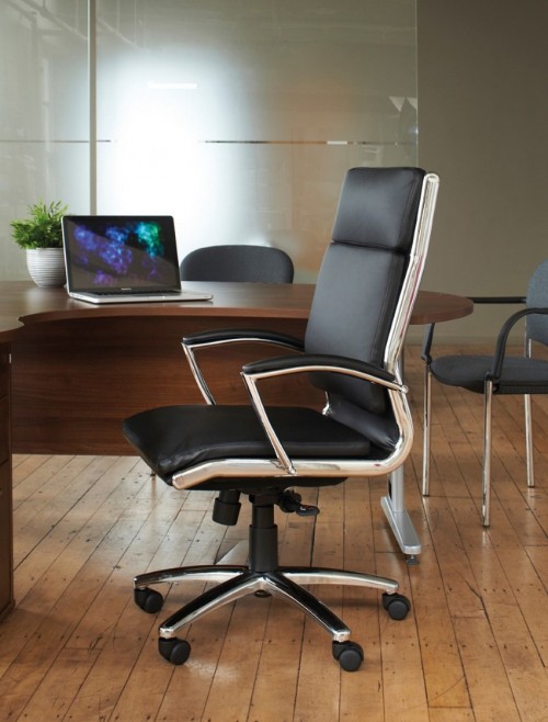 Office Chair Faux Leather High Back Florence Executive Chair FLO300T1 by Dams