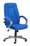 Office Chair Blue Lucca High Back Managers Chair LUC300T1-B by Dams - enlarged view