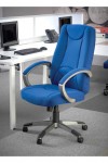 Office Chair Blue Lucca High Back Managers Chair LUC300T1-B by Dams - enlarged view