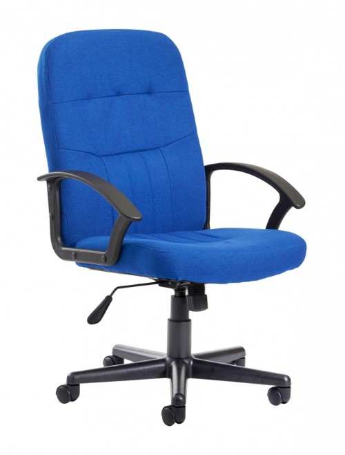 Office Chairs - Cavalier Blue Fabric Office Chair CAV300T1-B - enlarged view