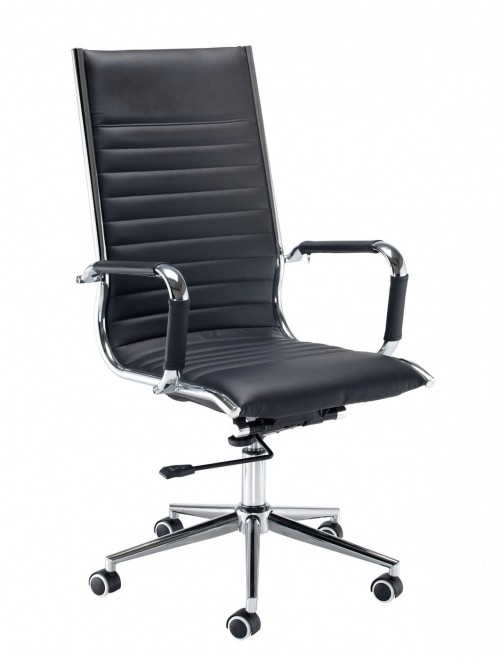 Bari High Back Leather Chair BARI300T1 - enlarged view