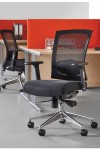 Mesh Office Chair Black Gemini Task Operators Chair GEM301K2 by Dams - enlarged view