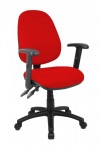 Fabric Office Chair Red Vantage 102 Operator Chair V102-00-R by Dams - enlarged view