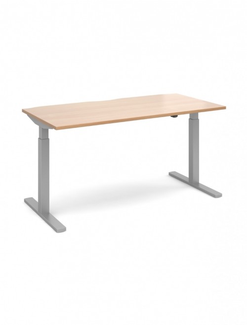 Office Desk 1600mm Elev8 Mono Sit Stand Desk EVM-1600-S-B - enlarged view