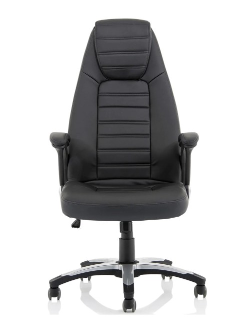 Bonded Leather Office Chair Black Metropolis Executive Chair EX000230 by Dynamic - enlarged view