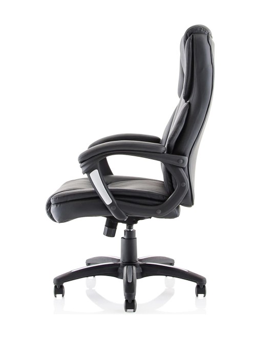 Bonded Leather Office Chair Black Stratford Executive Chair EX000251 by Dynamic - enlarged view