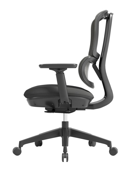 Mesh Office Chair Black Shelby Operator Chair SHL300K2-K by Dams - enlarged view