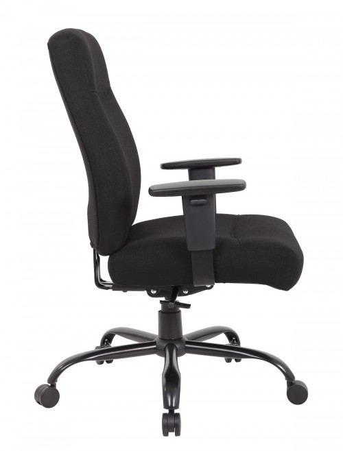 Black Office Chair Porter Bariatric Operator Chair POR300T1-K by Dams - enlarged view