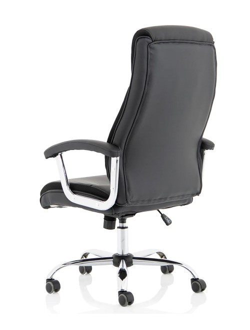 Bonded Leather Office Chair Black Hatley Executive Chair EX000445 by Dynamic - enlarged view