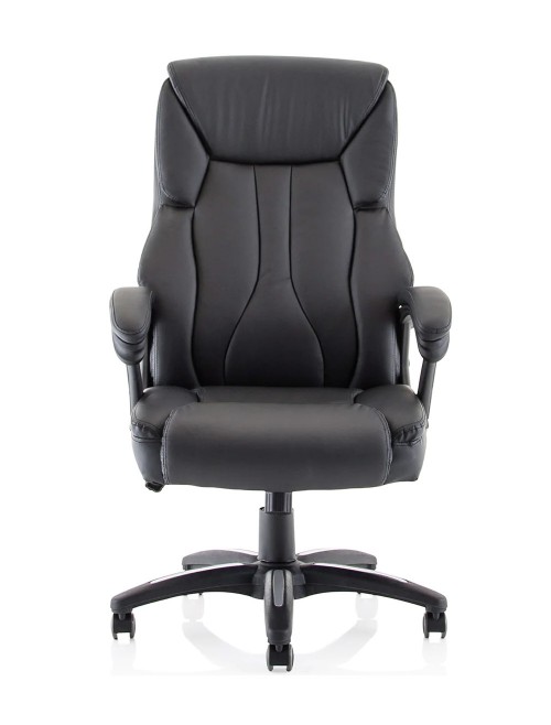 Bonded Leather Office Chair Black Stratford Executive Chair EX000251 by Dynamic - enlarged view