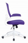 Mesh Office Chair Purple Luna Computer Chair BCM/L1302/WH-PL by Eliza Tinsley - enlarged view