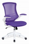 Mesh Office Chair Purple Luna Computer Chair BCM/L1302/WH-PL by Eliza Tinsley - enlarged view