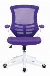 Mesh Office Chair Purple Luna Computer Chair BCM/L1302/WH-PL by Eliza Tinsley - enlarged view